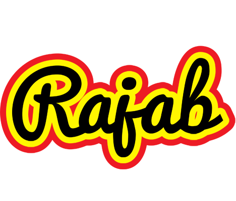 Rajab flaming logo