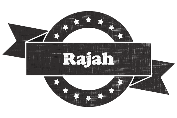 Rajah grunge logo