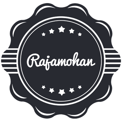 Rajamohan badge logo