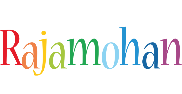 Rajamohan birthday logo