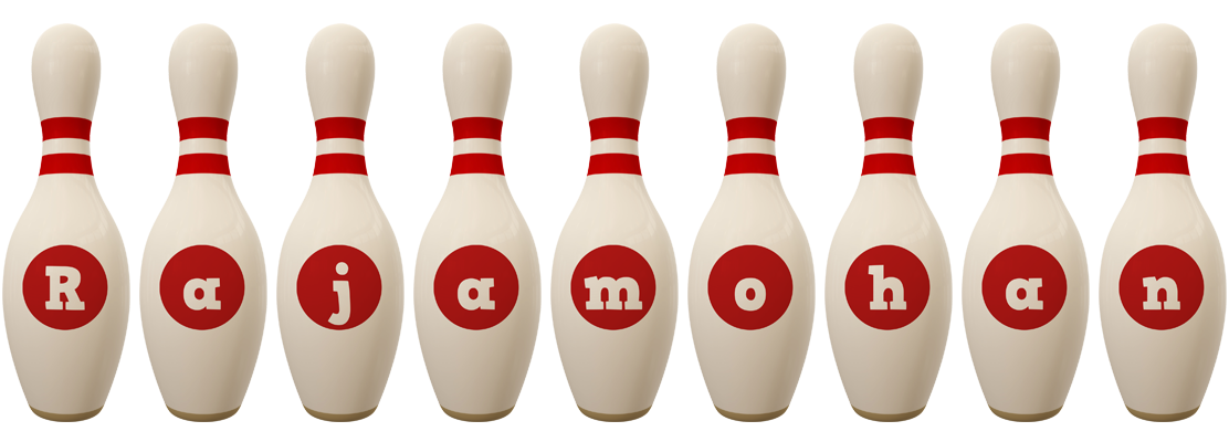 Rajamohan bowling-pin logo