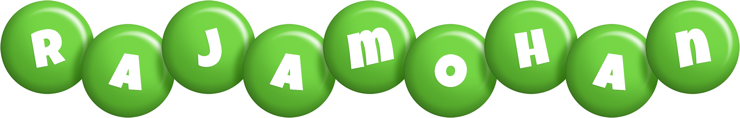 Rajamohan candy-green logo
