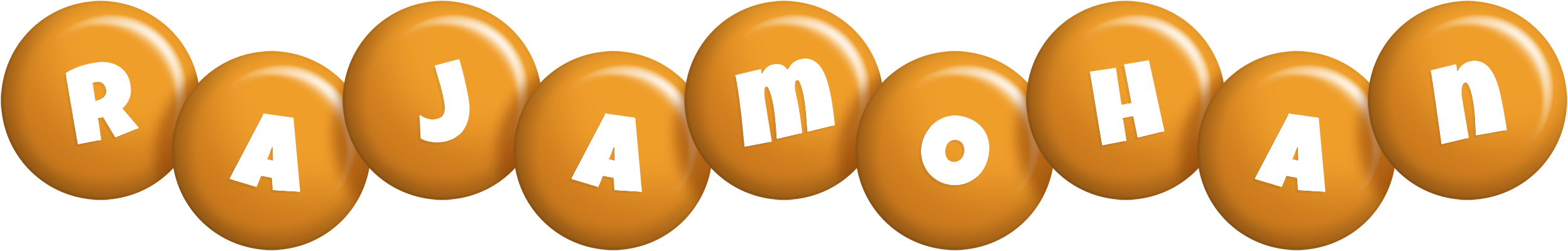 Rajamohan candy-orange logo