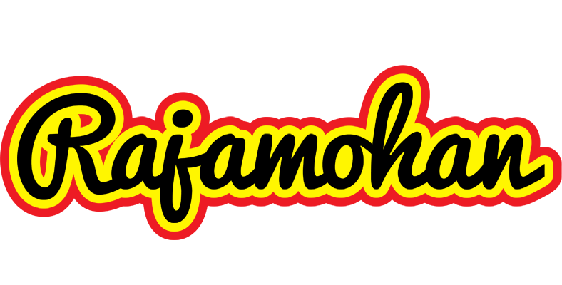 Rajamohan flaming logo