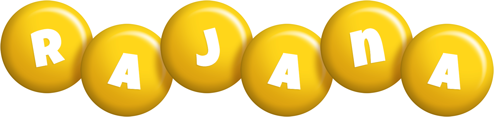 Rajana candy-yellow logo