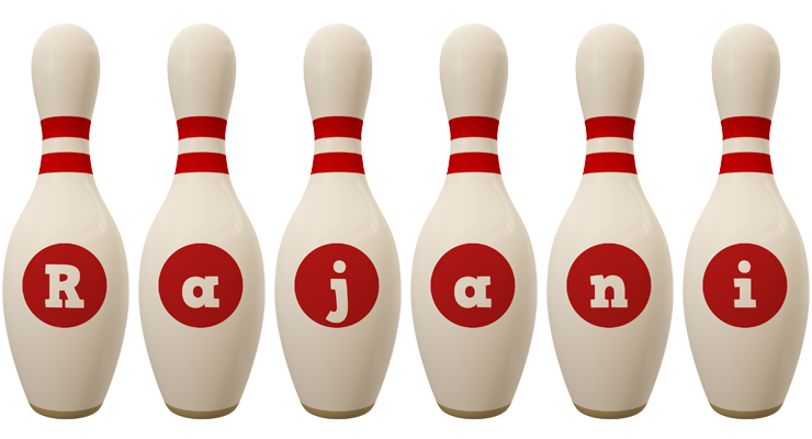 Rajani bowling-pin logo