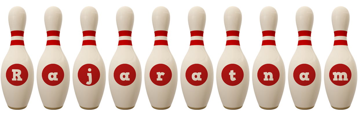 Rajaratnam bowling-pin logo