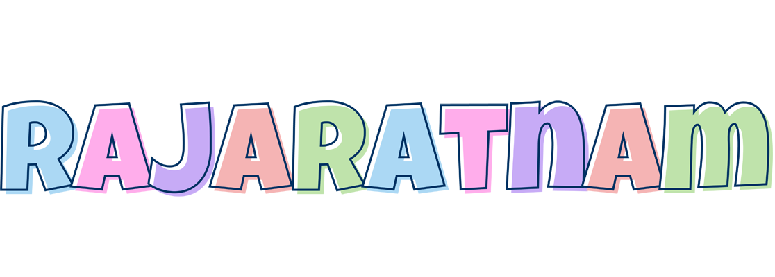 Rajaratnam pastel logo