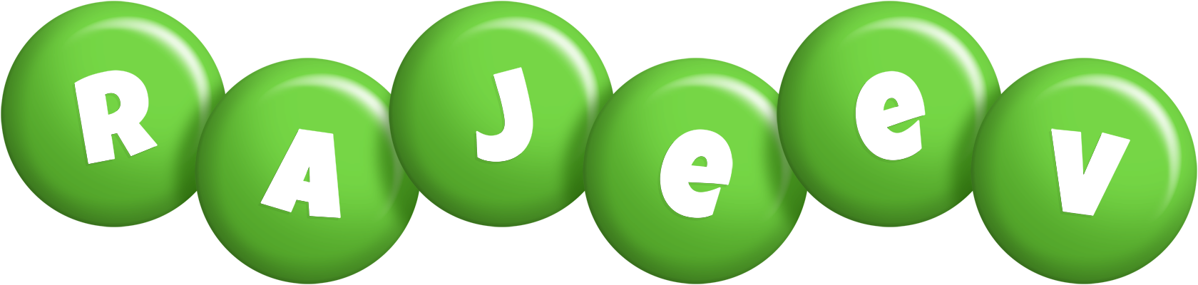 Rajeev candy-green logo