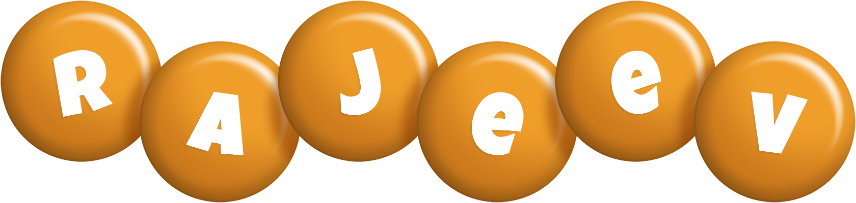 Rajeev candy-orange logo