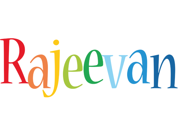 Rajeevan birthday logo