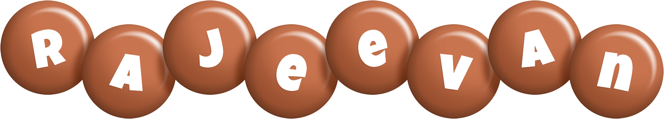 Rajeevan candy-brown logo