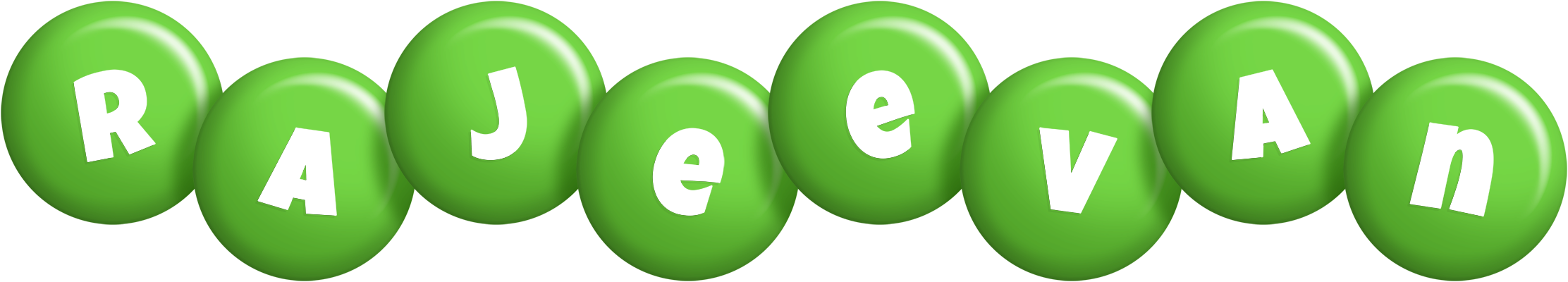 Rajeevan candy-green logo