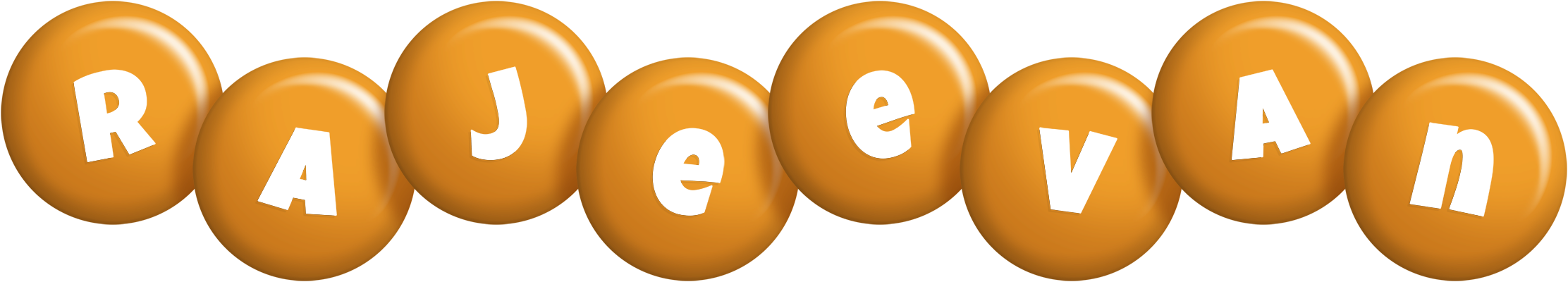 Rajeevan candy-orange logo