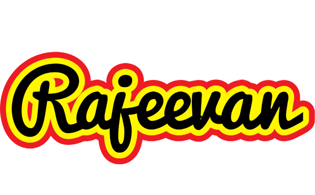 Rajeevan flaming logo