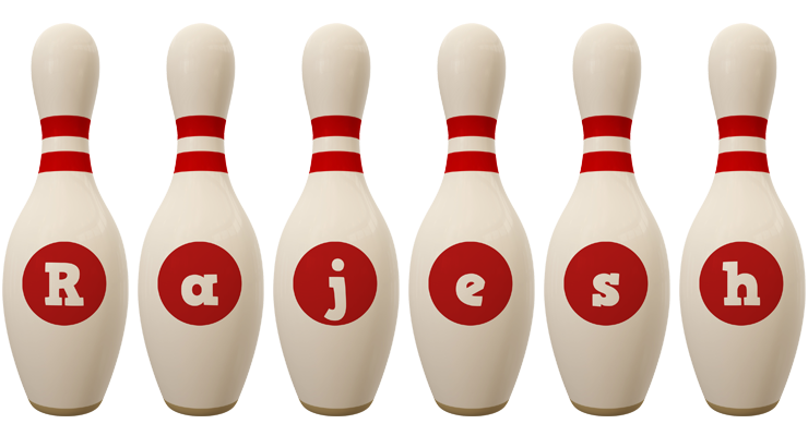 Rajesh bowling-pin logo
