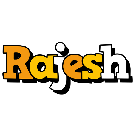 Rajesh cartoon logo
