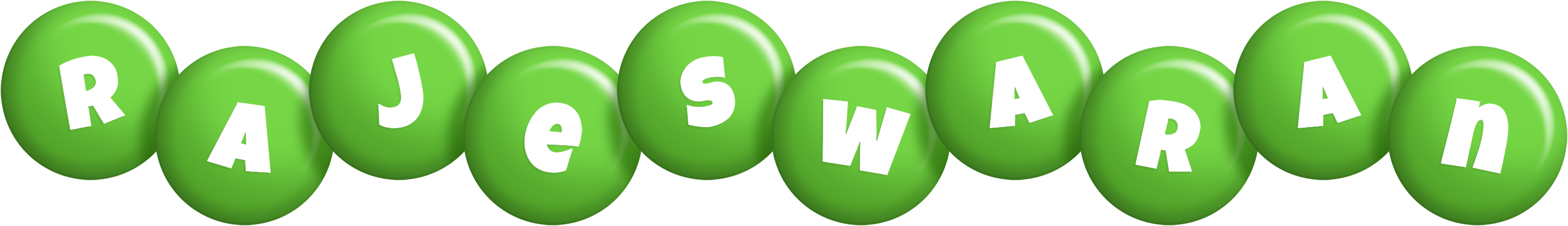 Rajeswaran candy-green logo