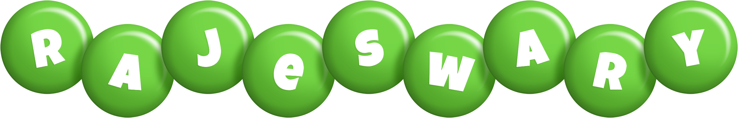Rajeswary candy-green logo