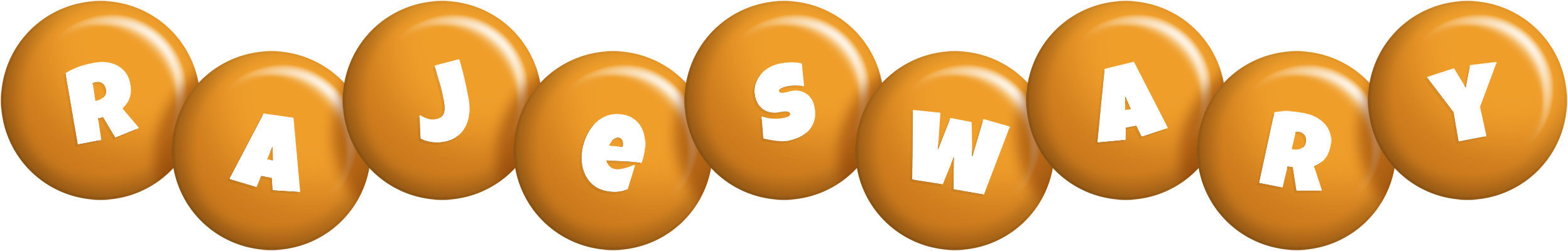 Rajeswary candy-orange logo
