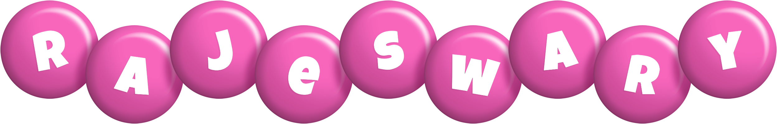 Rajeswary candy-pink logo