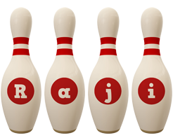 Raji bowling-pin logo