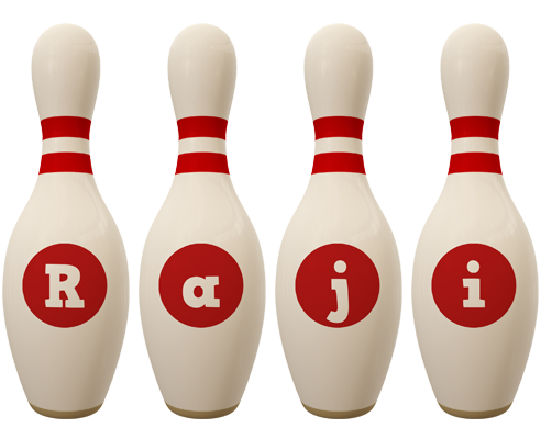 Raji bowling-pin logo
