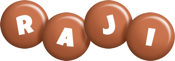 Raji candy-brown logo