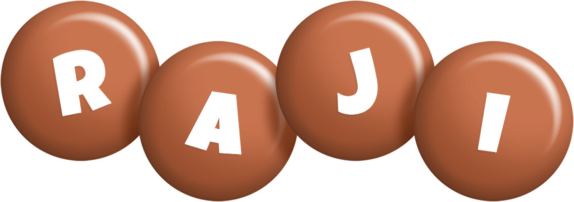Raji candy-brown logo