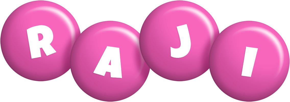 Raji candy-pink logo