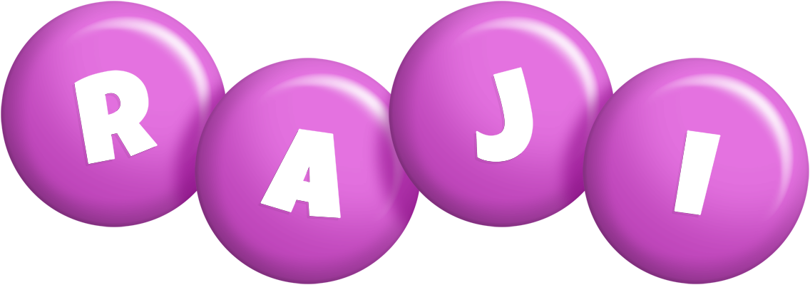 Raji candy-purple logo