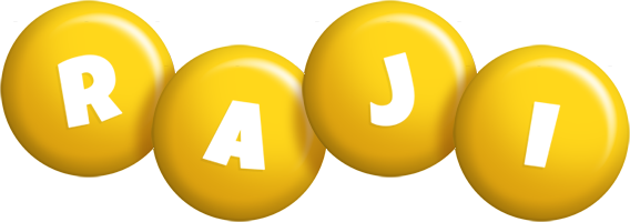 Raji candy-yellow logo