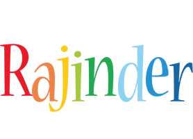 Rajinder birthday logo