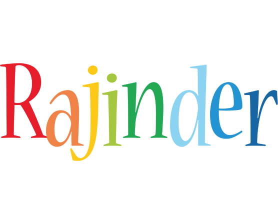 Rajinder birthday logo