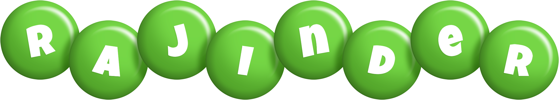 Rajinder candy-green logo