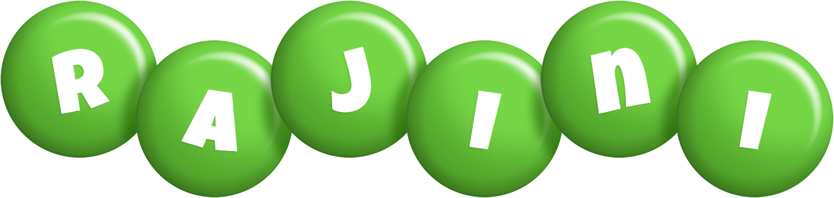 Rajini candy-green logo