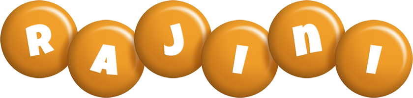 Rajini candy-orange logo