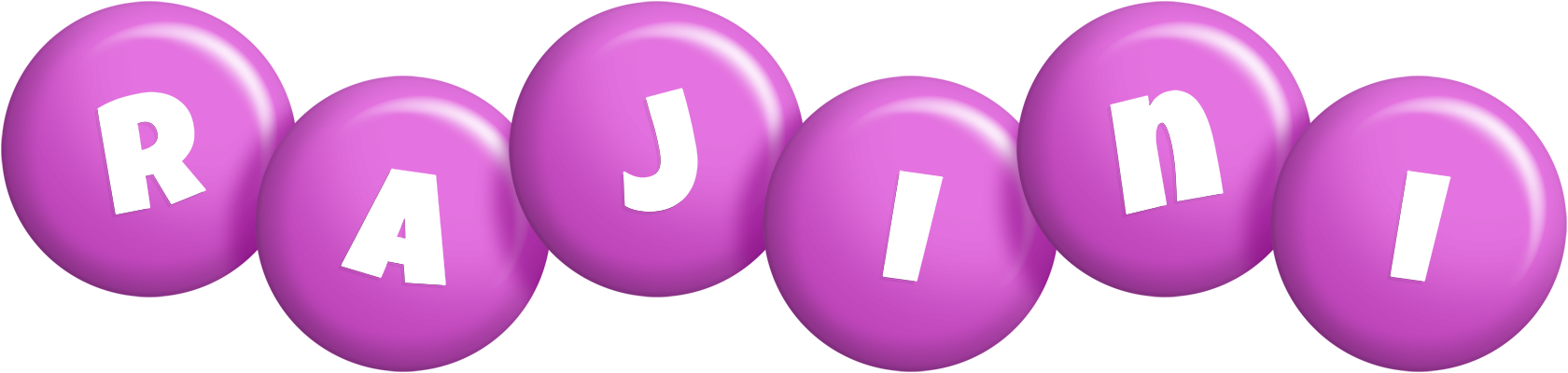 Rajini candy-purple logo