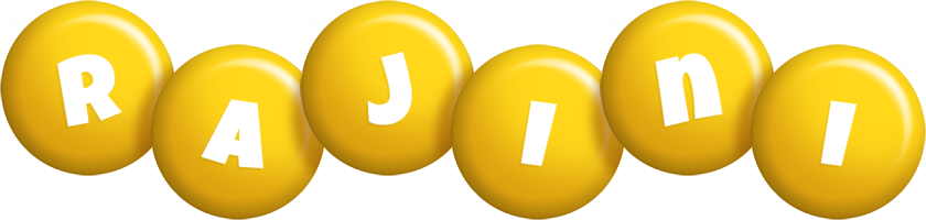 Rajini candy-yellow logo