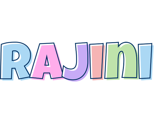 Rajini pastel logo