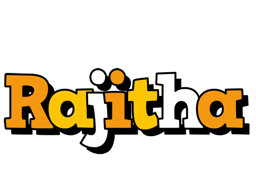 Rajitha cartoon logo