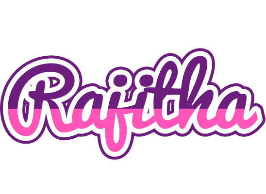 Rajitha cheerful logo
