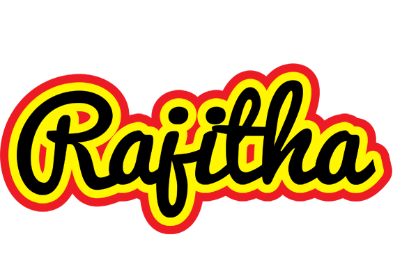 Rajitha flaming logo