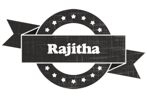 Rajitha grunge logo