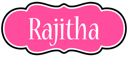 Rajitha invitation logo