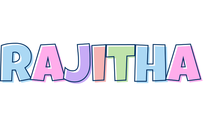 Rajitha pastel logo