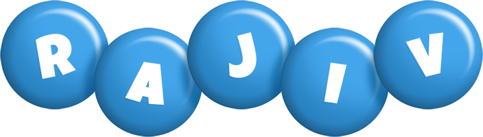 Rajiv candy-blue logo