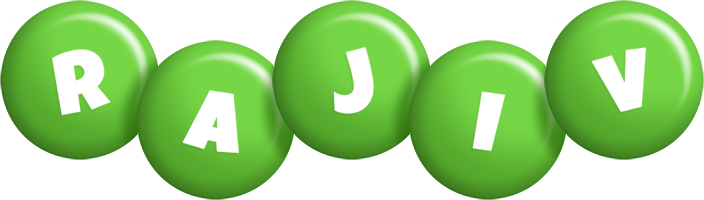 Rajiv candy-green logo