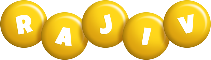 Rajiv candy-yellow logo