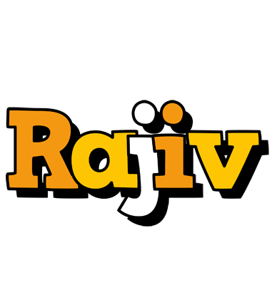 Rajiv cartoon logo